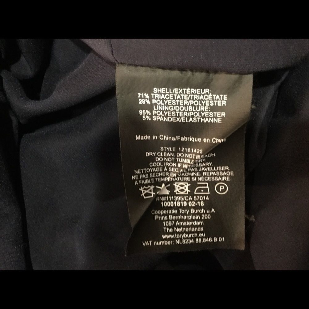 TORY BURCH ERIN SLVLS CREPE DRESS - Picture 6 of 8